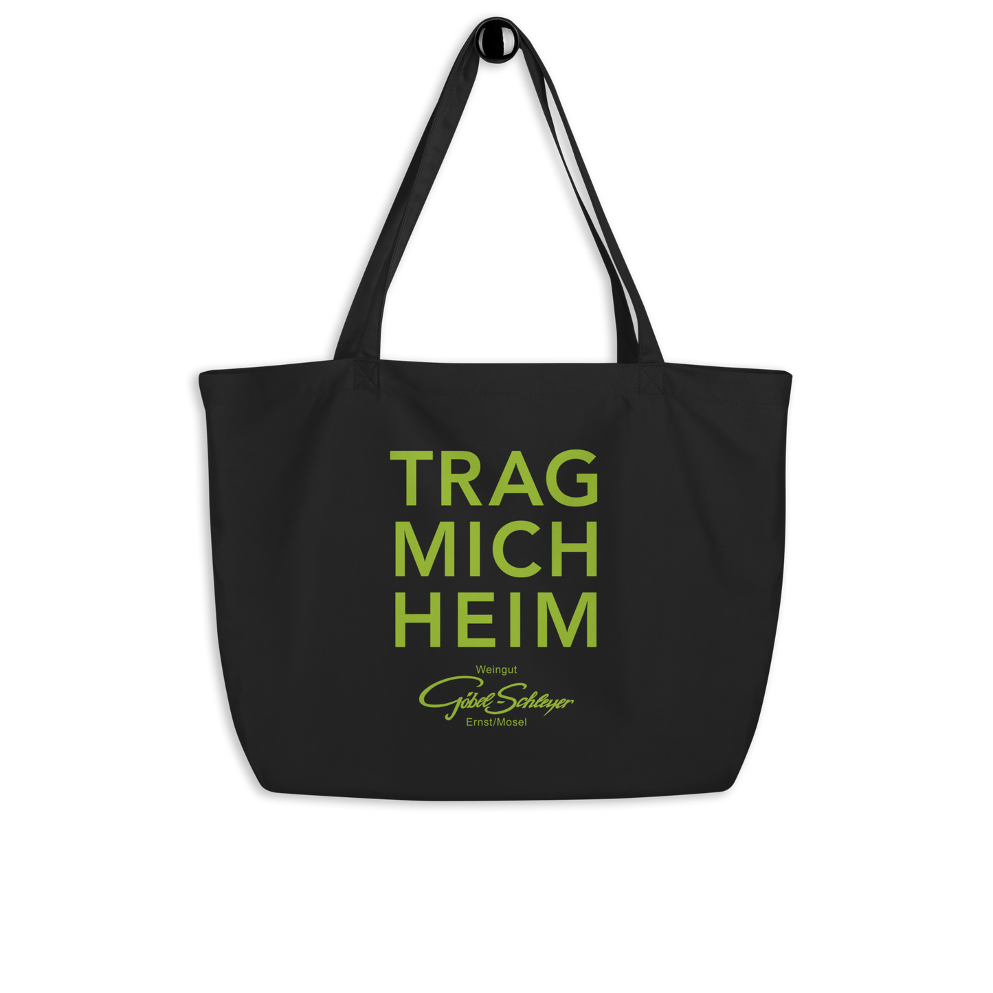 Große Bio-Baumwolltasche "TRAG MICH HEIM"