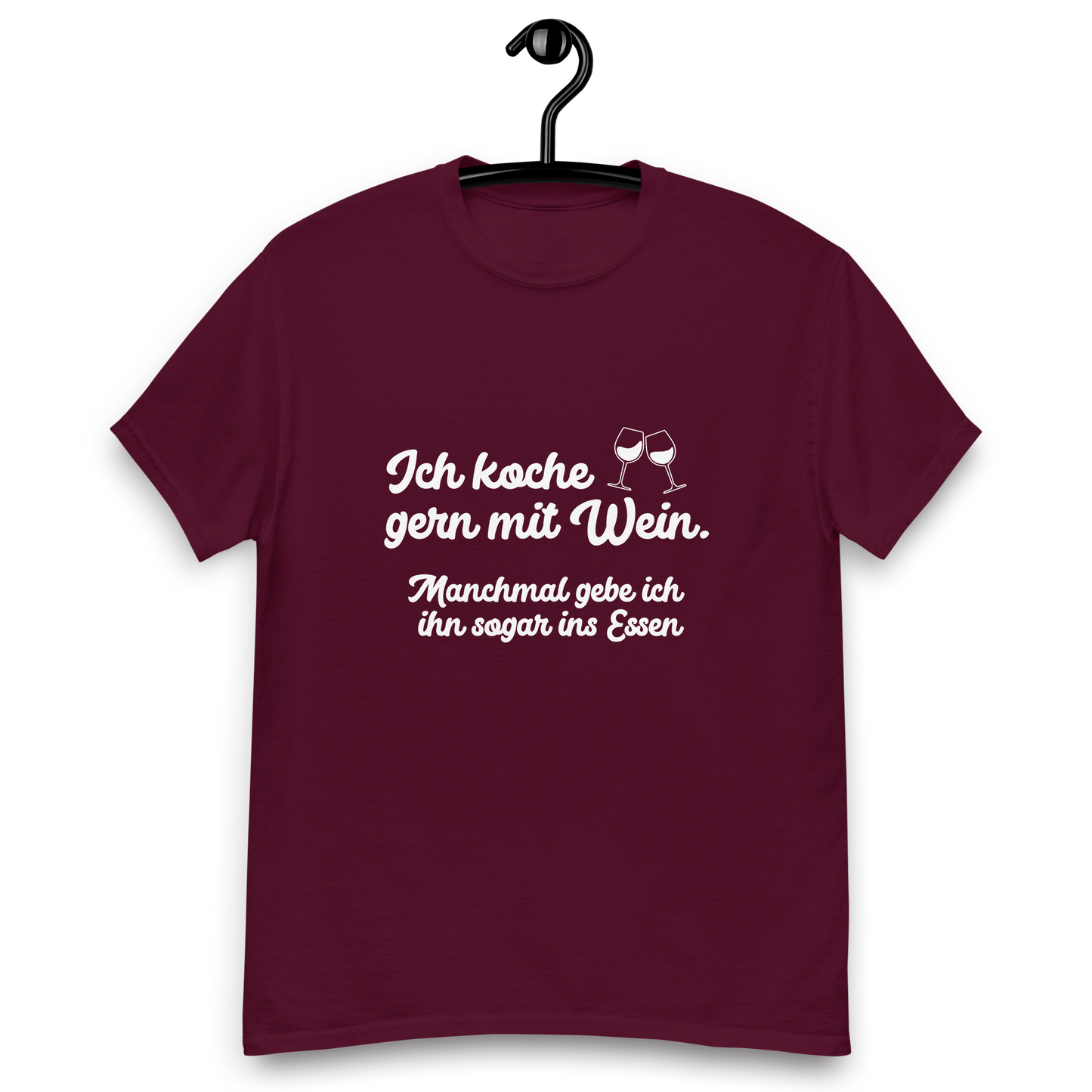 T-Shirt "Ich koche gern mit Wein"