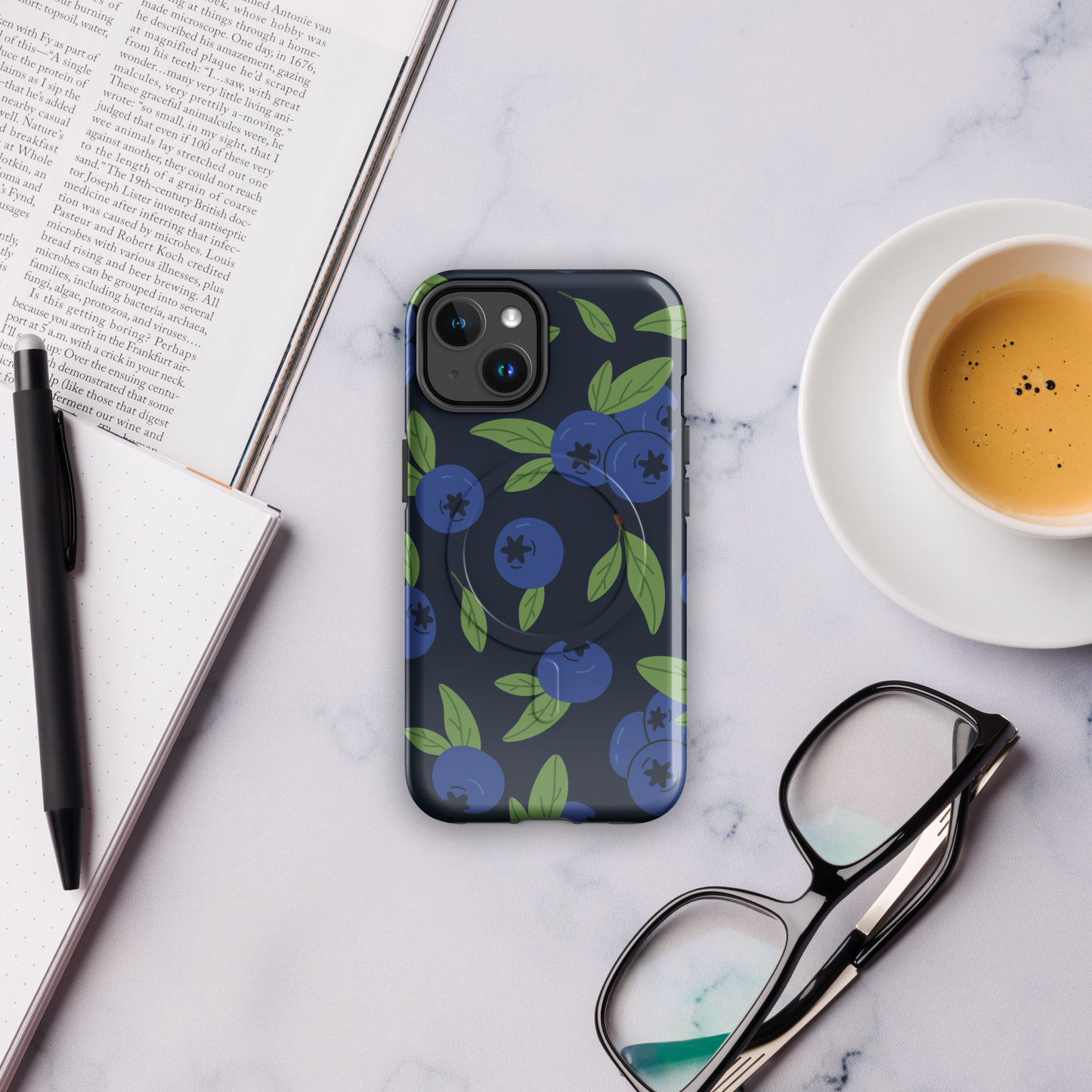 Hardcase iPhone®-Hülle mit MagSafe® Blueberry Dreams