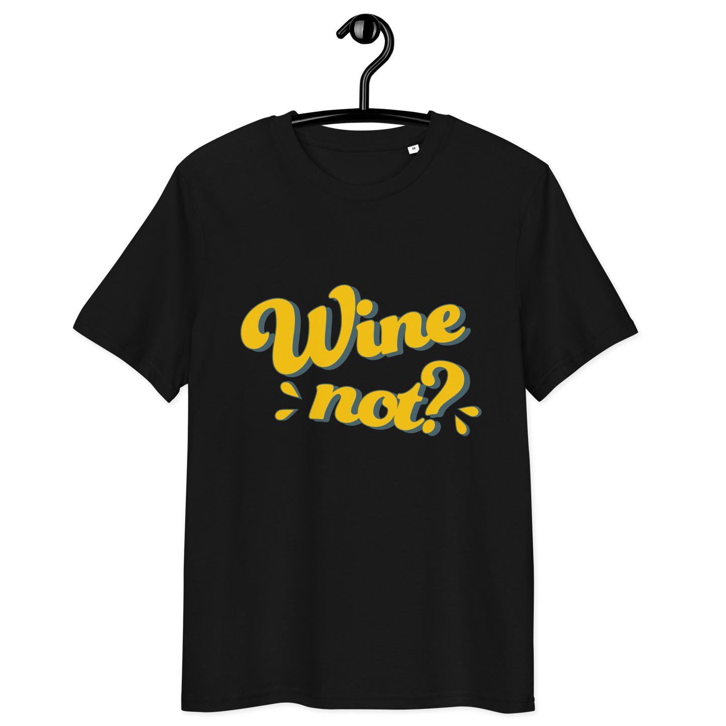 Unisex-Bio-Baumwoll-T-Shirt "Wine not?"