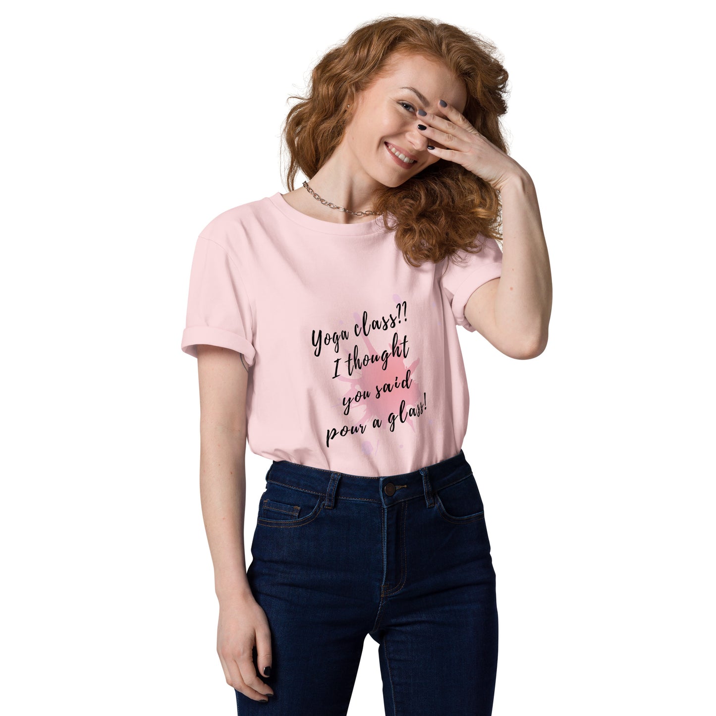 Unisex-Bio-Baumwoll-T-Shirt "Yoga Class"