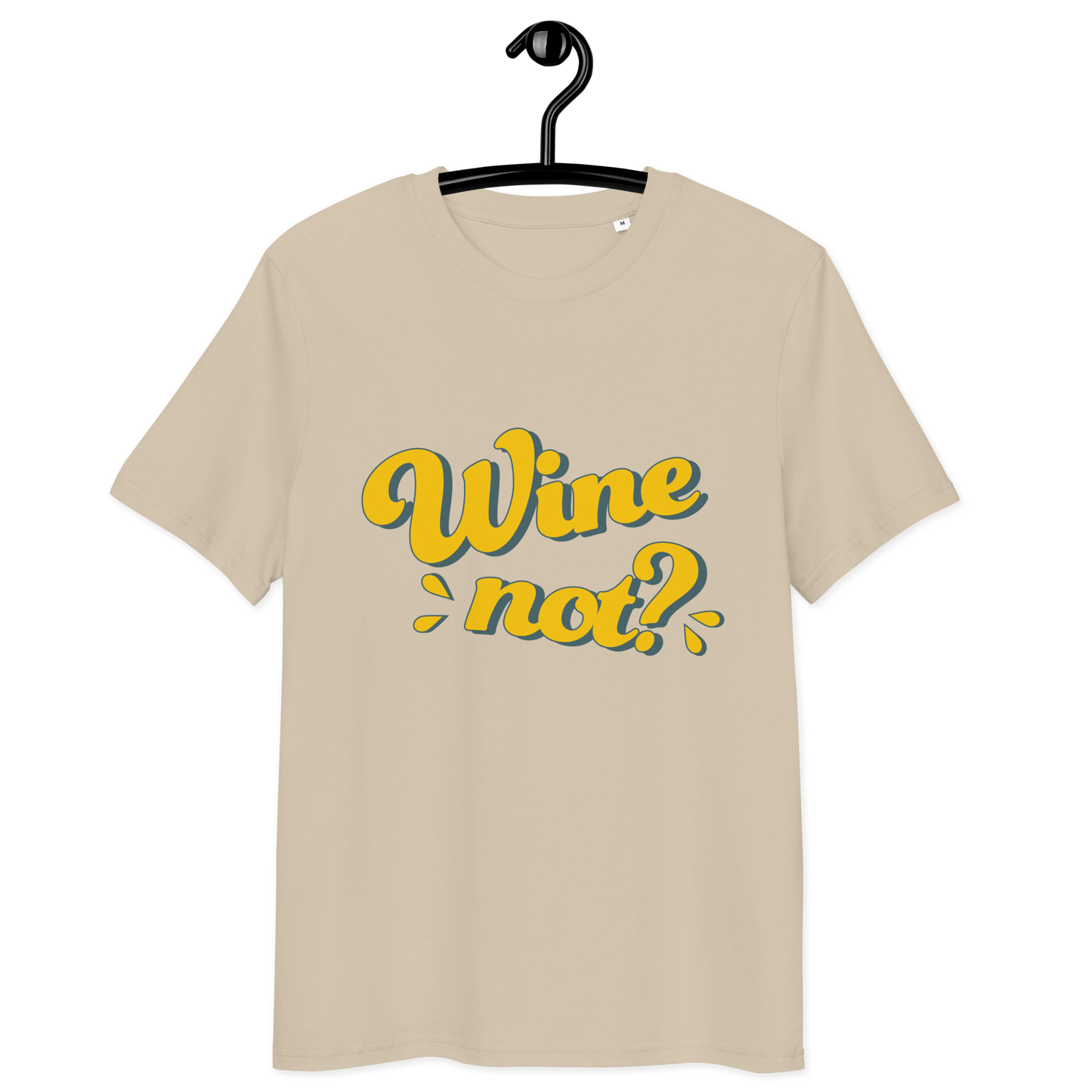 Unisex-Bio-Baumwoll-T-Shirt "Wine not?"