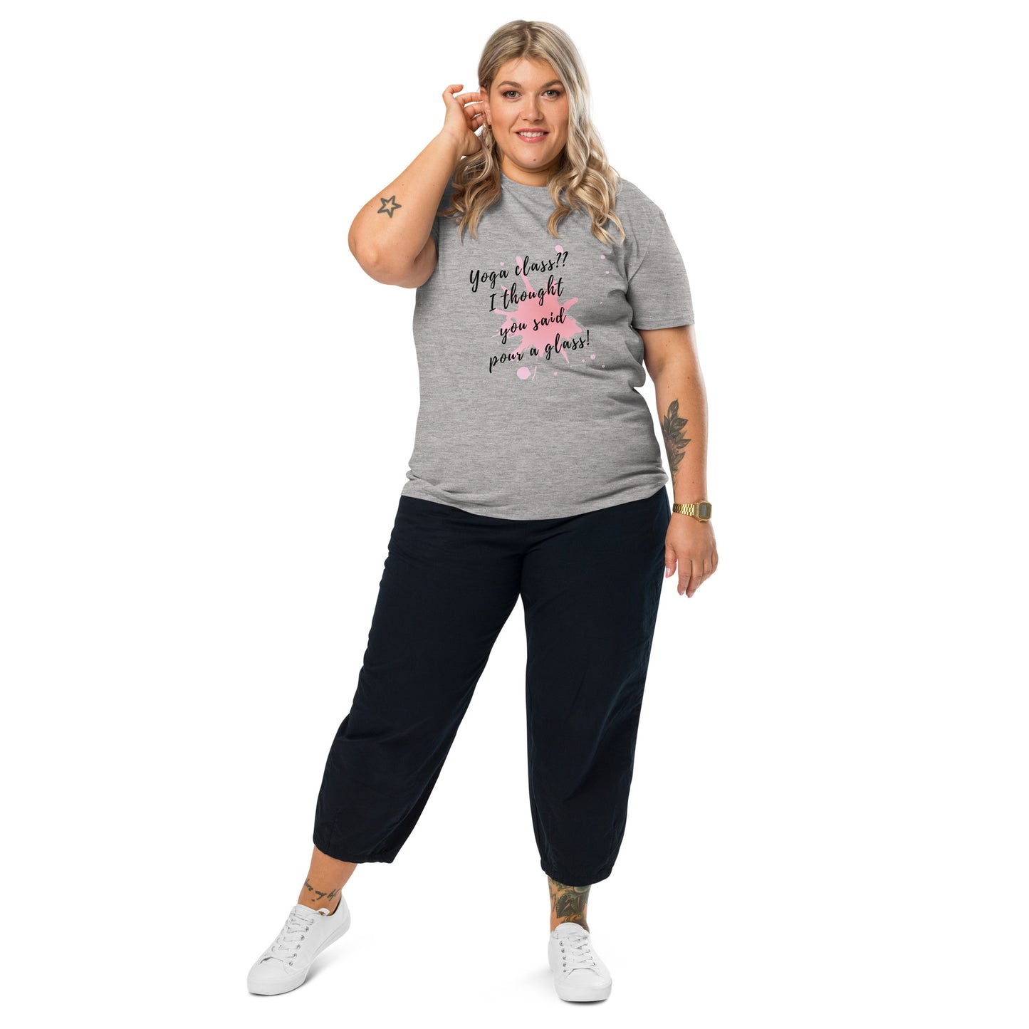 Unisex-Bio-Baumwoll-T-Shirt "Yoga Class"