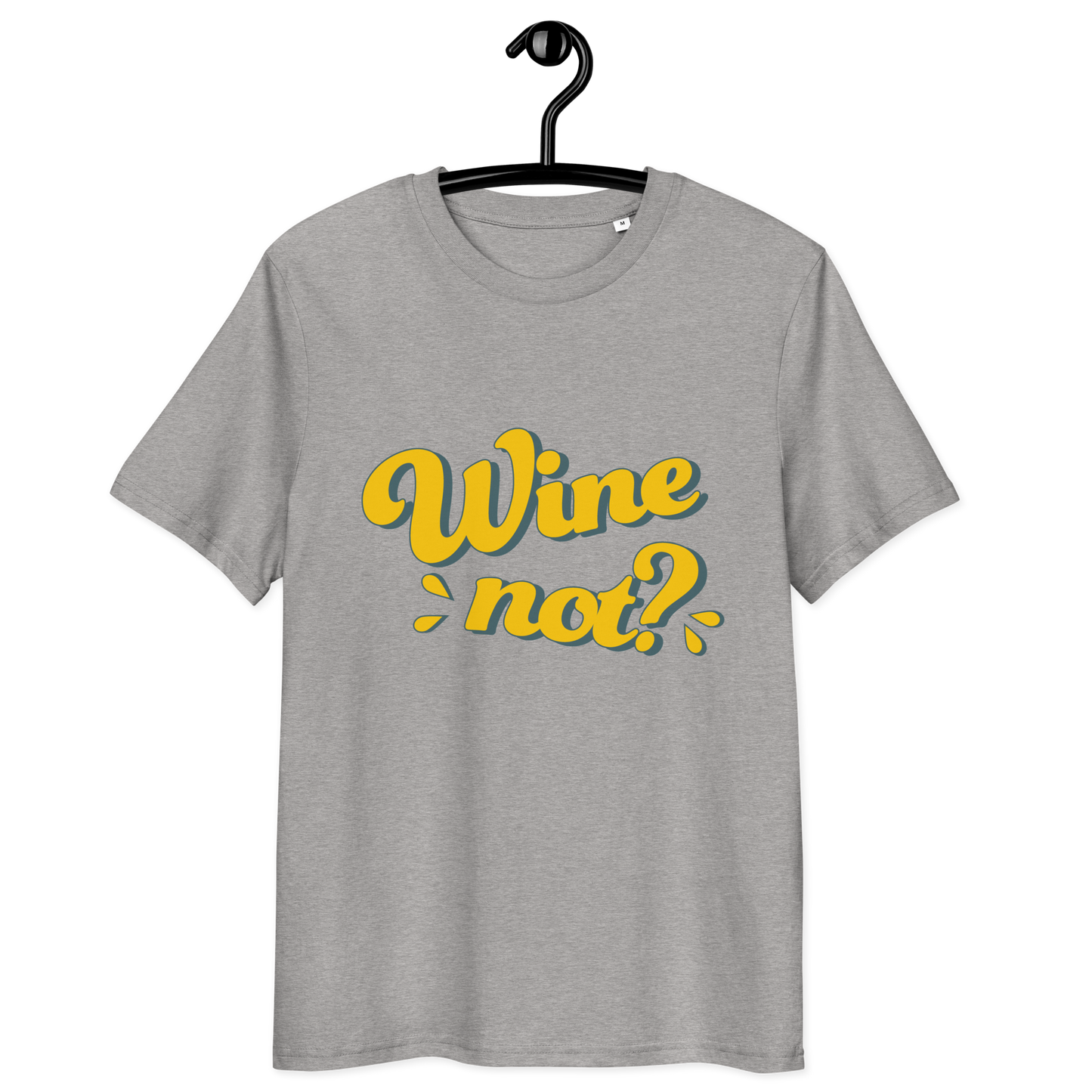 Unisex-Bio-Baumwoll-T-Shirt "Wine not?"