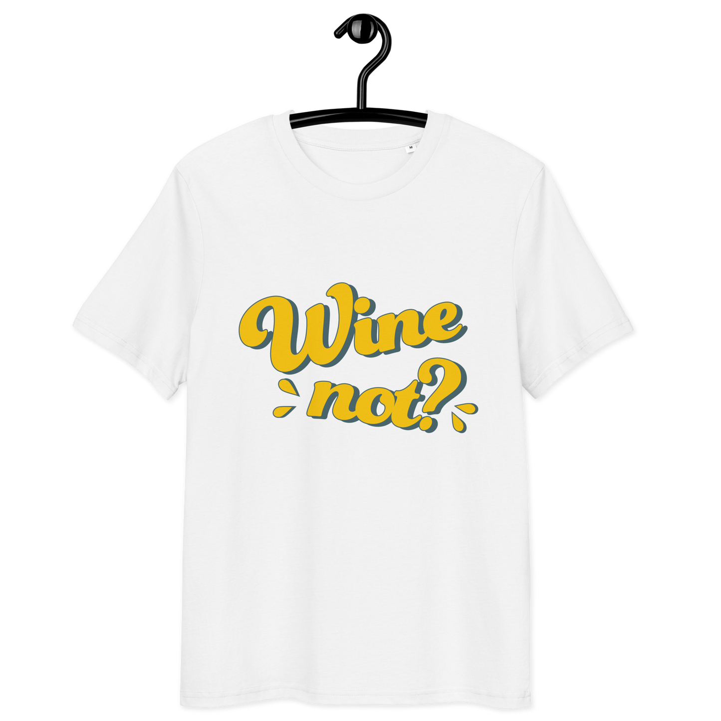 Unisex-Bio-Baumwoll-T-Shirt "Wine not?"
