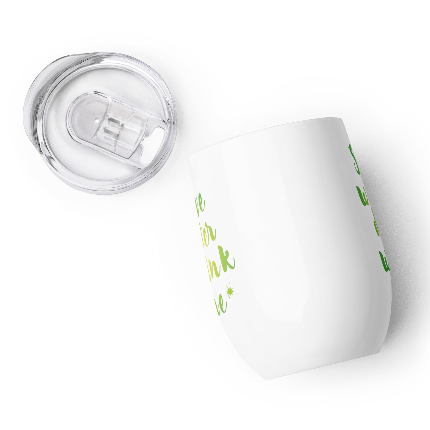 Weinbecher "save water drink wine"