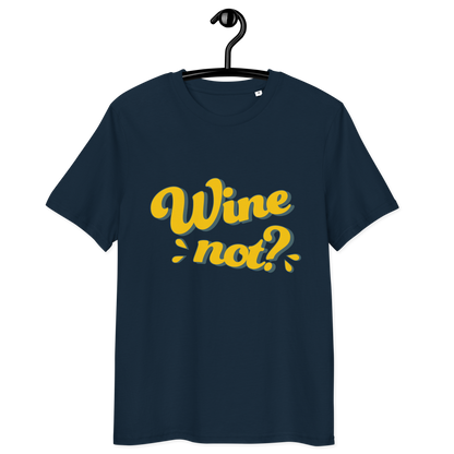 Bio-Baumwoll-T-Shirt "Wine not?"