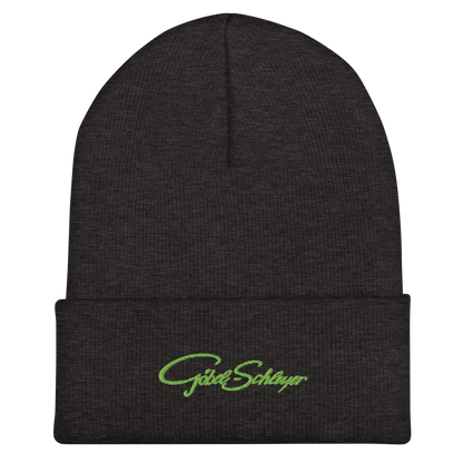 Umgeschlagene Beanie mit Logo Göbel-Schleyer