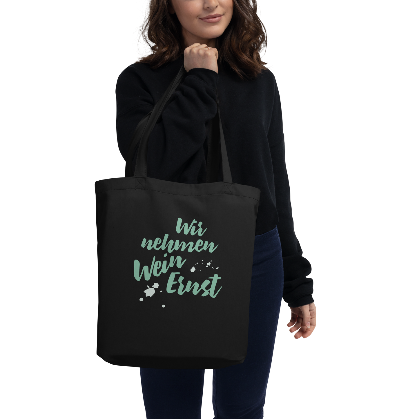 Bio-Baumwolltasche "Wir nehmen Wein Ernst"
