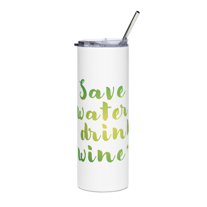 Edelstahlbecher „Save Water, Drink Wine“ – Dein neuer Lieblingsbecher!