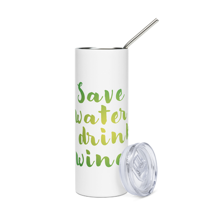 Edelstahlbecher „Save Water, Drink Wine“ – Dein neuer Lieblingsbecher!