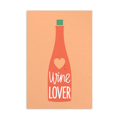 Postkarte - Wine lover -