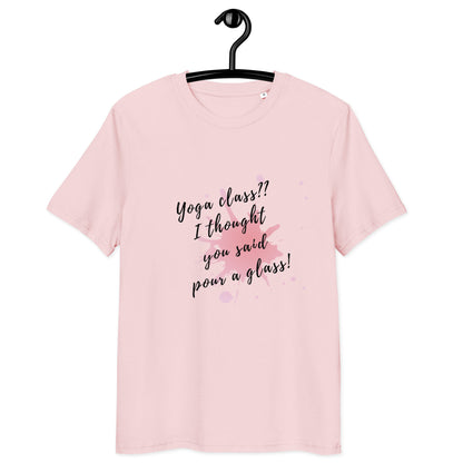 Unisex-Bio-Baumwoll-T-Shirt "Yoga Class"