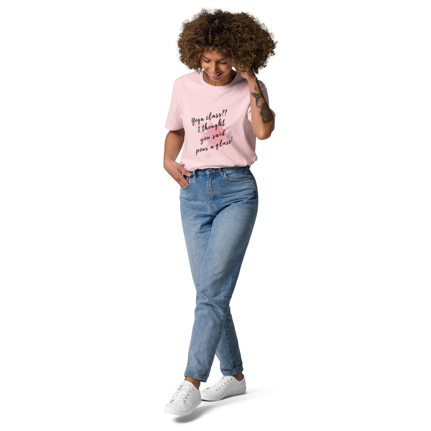 Unisex-Bio-Baumwoll-T-Shirt "Yoga Class"