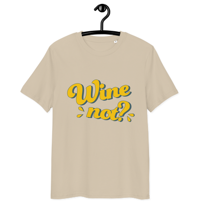 Unisex-Bio-Baumwoll-T-Shirt "Wine not?"