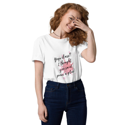 Unisex-Bio-Baumwoll-T-Shirt "Yoga Class"